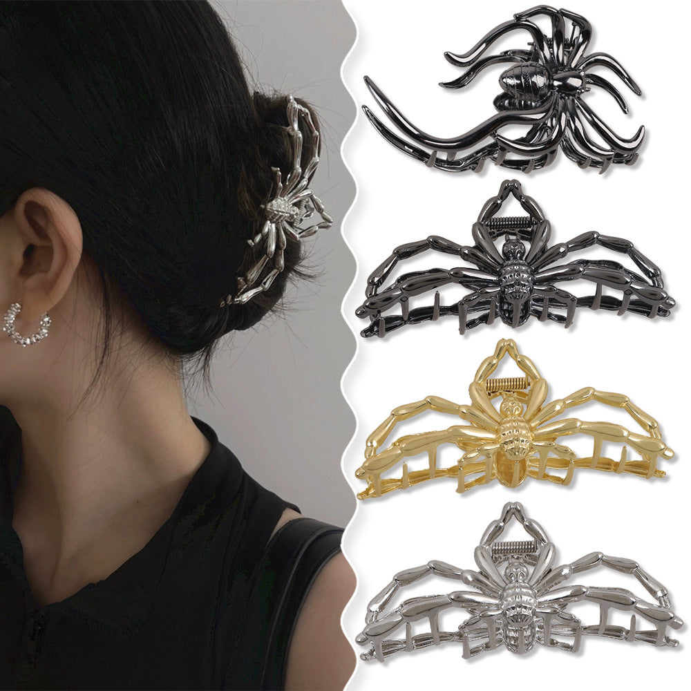 Wholesale Halloween Metal Spider Hair Clips